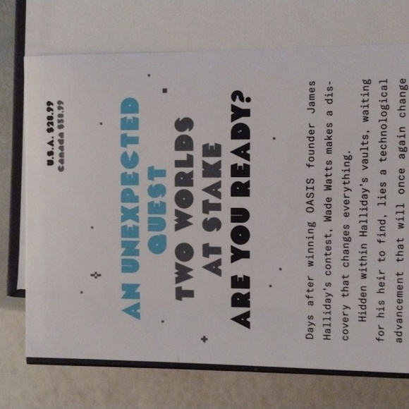 Ready Player Two by Ernest Cline - Black and Blue Cover - Picture 3 of 3